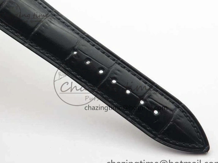 1228 Villeret 6654 RG Complicated Function OMF 1:1 Best Edition White Texture Dial On Leather Strap A Bright 8105